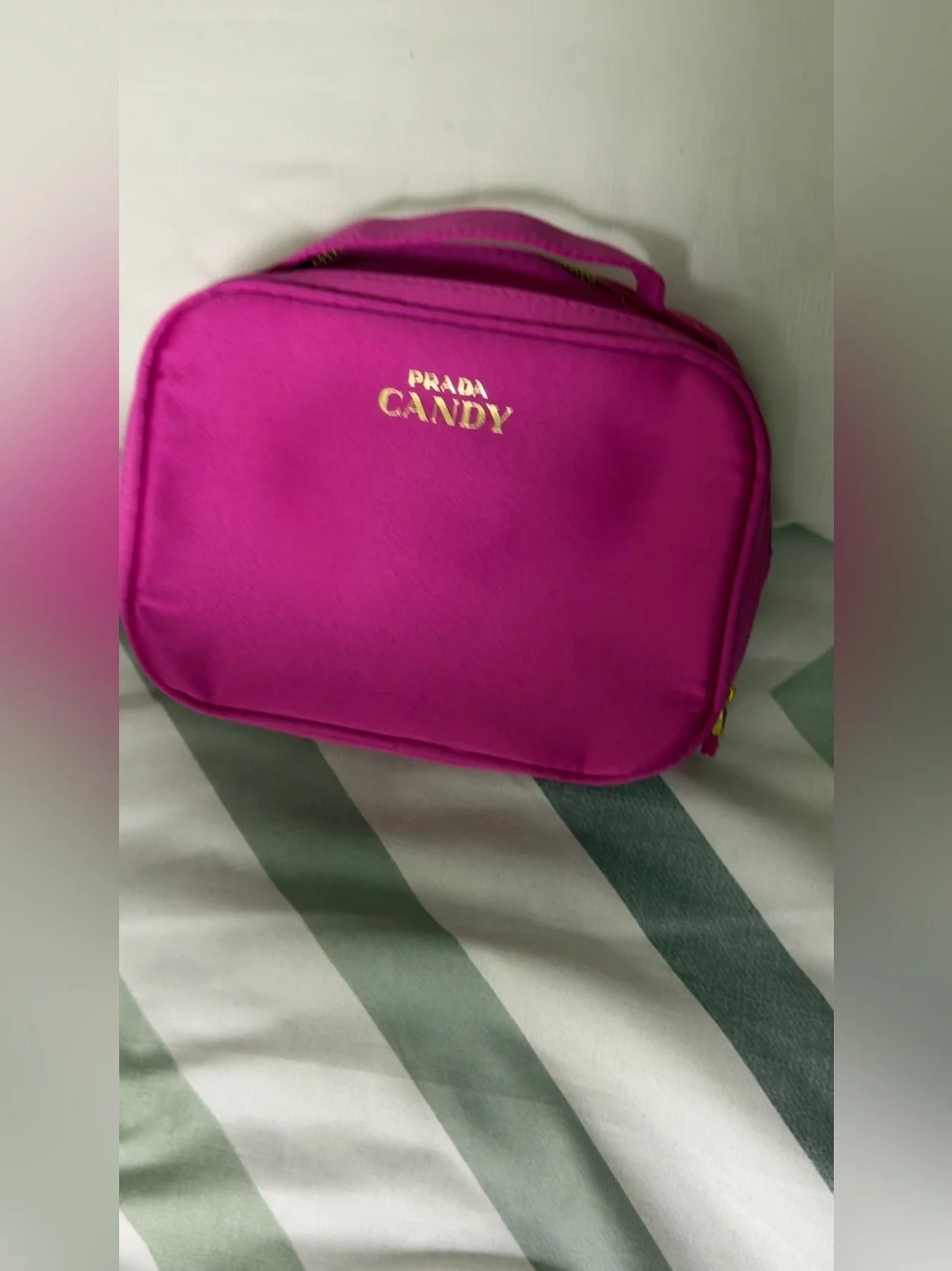 Prada Candy Cosmetic Bag Makeup Case Pouch. Never used.. Bought from Poshmark
